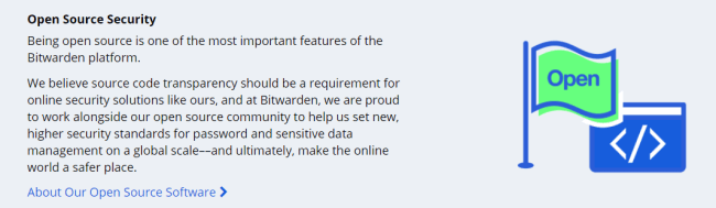 Tangkapan layar dari bitwarden.com