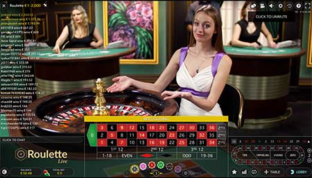 Anda juga dapat memainkan roulette Bitcoin langsung dengan dealer langsung. Contoh ini adalah roulette langsung oleh permainan Evolution dari kasino BitStarz.